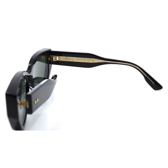 Gucci Black Cat-Eye Sunglasses with Dark Green Lenses - Picture 7 of 10